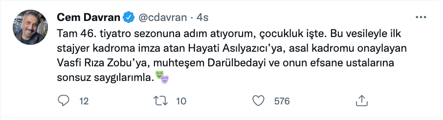 cem davran 46. sanat yilini kutladi